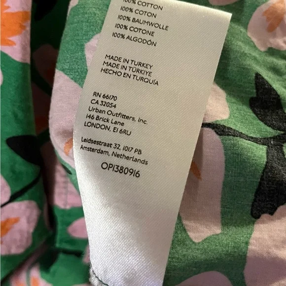 Anthropologie Somerset Mini Green Floral Dress 2X - Picture 14 of 16